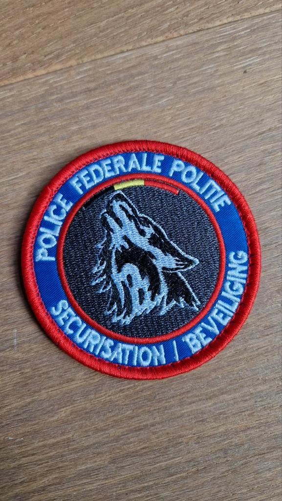 Patch België Politie Federale Beveiliging, Verzamelen, Militaria | Algemeen, Embleem of Badge, Overige gebieden, Ophalen of Verzenden