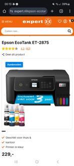 Epson Ecotank ET2875 incl. Garantie!, Computers en Software, Printers, Ophalen, Zo goed als nieuw, Printer