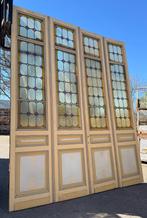 4-delige openslaande glas in lood deuren 348x290cm, Antiek en Kunst, Ophalen