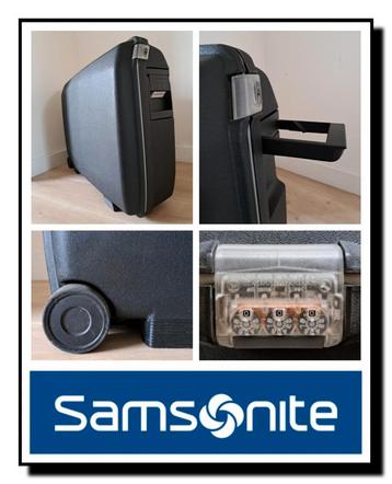 SAMSONITE koffers met wieltjes groot hard zwarte cijferslot beschikbaar voor biedingen