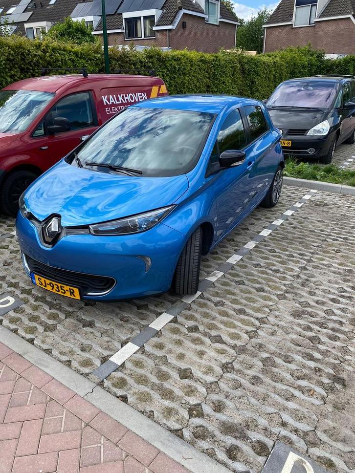 Renault ZOE R90 2018 Koopaccu, Auto's, Renault, Particulier, Elektrisch, Hatchback, Automaat, Origineel Nederlands, Blauw, Voorwielaandrijving