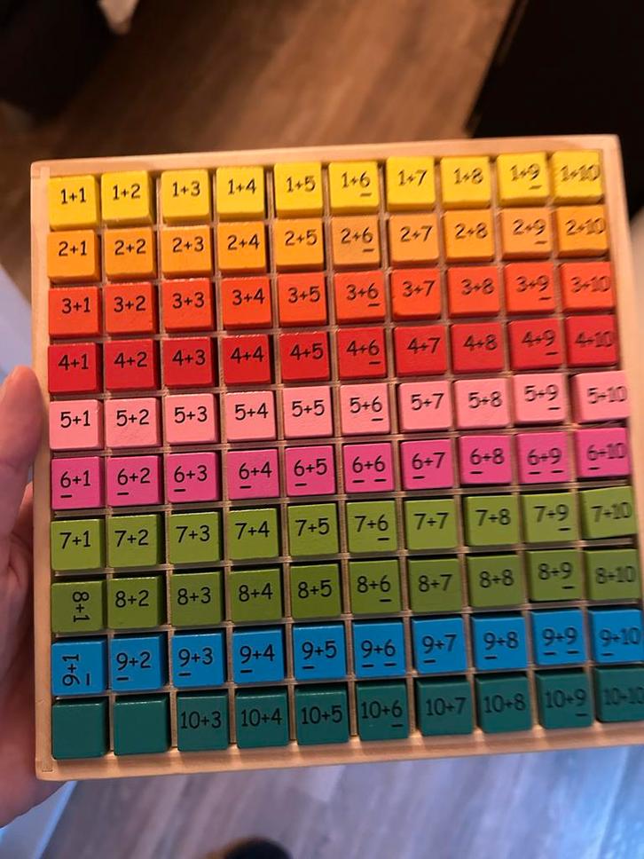 Rekenspel met blokjes - Educatief speelgoed gratis, Kinderen en Baby's, Speelgoed | Educatief en Creatief, Zo goed als nieuw, Rekenen