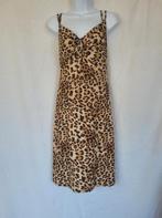 Stoere luipaardprint jurk mt S merk Julia, Bruin, ., Ophalen of Verzenden, Zo goed als nieuw