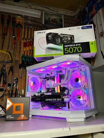 Game PC (Ryzen 7 7800X3d, RTX 5070, 128GB DDR5 Ram) beschikbaar voor biedingen