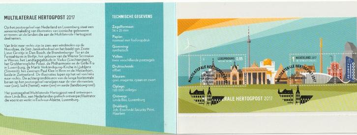 Nederland NVPH 3565L gestempeld Hertogpost 2017, Postzegels en Munten, Postzegels | Nederland, Gestempeld, Na 1940, Verzenden