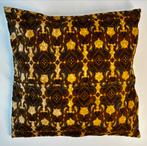 Batik sier kussen, Ophalen of Verzenden, Zo goed als nieuw, Bruin, Vierkant