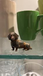 Bronzen miniatuur beeldje tekkel - antiek / bodemvondst, Antiek en Kunst, Ophalen