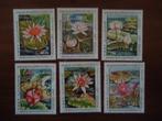Flora water lelies Laos 1982, mi. 535-40 postfris, Ophalen of Verzenden, Postfris, Dier of Natuur