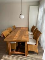 6x Eetkamerstoelen Lloyd Loom, Huis en Inrichting, Stoelen, Ophalen, Bruin, Riet of Rotan, Zo goed als nieuw