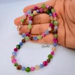 Regenboog Toermalijn Ketting - 950 Zilver, Sieraden, Tassen en Uiterlijk, Overige kleuren, Nieuw, Ophalen of Verzenden, Met edelsteen