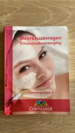 Meerkeuzevragen Schoonheidsverzorging, Boeken, Ophalen of Verzenden, Zo goed als nieuw, Overige niveaus