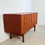 Vintage mahonie sideboard in Scandinavische stijl, Gebruikt, 100 tot 150 cm, Vintage, Ophalen of Verzenden