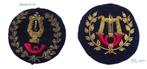 2 Uniform pet emblemen van PTT (Post) Muziek (afwijkend ), Verzamelen, Militaria | Algemeen, Verzenden, Overige soorten, Nederland
