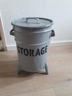 Leuke opberger of prullenbak, Huis en Inrichting, Woonaccessoires | Prullenbakken, Ophalen, Gebruikt, Metaal, Minder dan 50 cm
