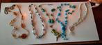 Lot vintage glas folie kettingen, Murano glas Italy, Ophalen of Verzenden, Zo goed als nieuw, Overige materialen