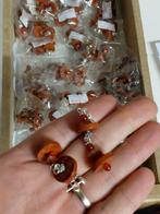 Partij 39 zilveren jaspis edelsteen oorbellen, Verzamelen, Mineralen en Fossielen, Ophalen of Verzenden