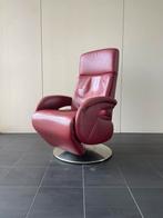 Nette rode leren relax fauteuil / relax stoel draaibaar, Ophalen, Nvt, Nvt, Nvt