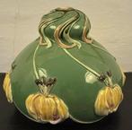 Antieke lampenkap met jugenstil Bloemmotief, Ophalen of Verzenden