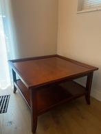 2 Houten Bijzettafels 80x80 cm, Huis en Inrichting, Tafels | Salontafels, Ophalen, Gebruikt, 50 tot 100 cm, Minder dan 50 cm