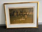 Prachtige litho Emile Claus Het Eendenmeisje, Ophalen of Verzenden