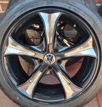17 inch VW Polo velgen met zomerbanden 5x100, 215 mm, 17 inch, Ophalen of Verzenden, Zomerbanden