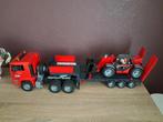 Bruder 2774 MAN TGA met Dieplader en Manitou verreiker 1:16, Ophalen of Verzenden, Zo goed als nieuw