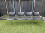 4 stoelen, kunststof/aluminium, Huis en Inrichting, Kunststof, Gebruikt, Eén, Ophalen