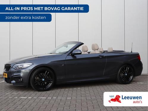 BMW 2 Serie Cabrio 220i High Executive | Leder | Parkeercame, Auto's, BMW, Bedrijf, Te koop, 2-Serie, ABS, Achteruitrijcamera