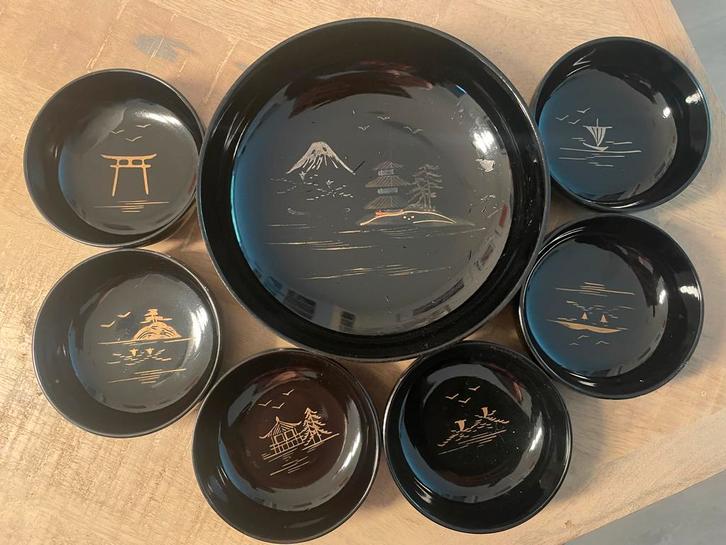 Melamine Set: Groot + 6 Kleine Kommen, Huis en Inrichting, Keuken | Servies, Gebruikt, Kom(men), Overige stijlen, Overige materialen