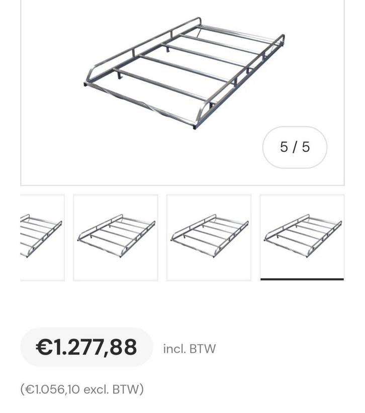 Imperiaal RVS - Opel Vivaro, Renault Trafic, Fiat Talento, Auto diversen, Dakdragers, Ophalen