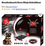 Bench Duvo Ninja met schuifdeur, Dieren en Toebehoren, Honden-accessoires, Ophalen, Zo goed als nieuw
