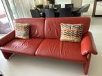 Bank, Gebruikt, 100 tot 125 cm, Tweepersoons, Leer