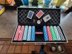 Complete Zgan Pokerset - 500 Chips & Accessoires, Vijf spelers of meer, Ophalen of Verzenden, Zo goed als nieuw, Onbekend