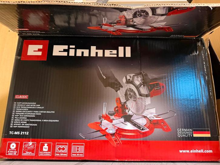 Einhell TC-MS 2112 Afkortzaag, Doe-het-zelf en Verbouw, Gereedschap | Zaagmachines, Zo goed als nieuw, Afkortzaag, Minder dan 600 watt