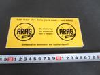 sticker set ARAG verzekeringen 1990/91, Ophalen, Zo goed als nieuw