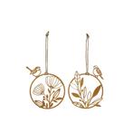 VOGELTJE OP RING MET BLOEMEN - ROEST DESIGN, Ophalen of Verzenden, Nieuw