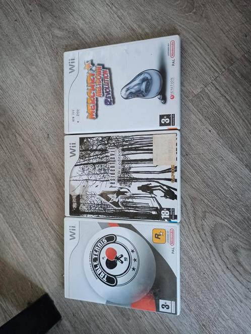 Wii Spellen - Mercury, Resident Evil, Table Tennis, Spelcomputers en Games, Games | Nintendo Wii, Gebruikt, Avontuur en Actie