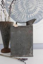 Oude brocante zinken kan met tuit *Pronck & Praal*, Ophalen of Verzenden