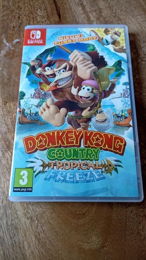 Donkey kong country tropical freeze, Spelcomputers en Games, Games | Nintendo Switch, Zo goed als nieuw, Avontuur en Actie, 2 spelers