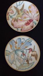 2 BORDJES Hutschenreuther KOLIBRI ~ Ole Winther ~ Ø 10,5 cm., Verzamelen, Ophalen of Verzenden, Zo goed als nieuw, Porselein, Bord of Schaal