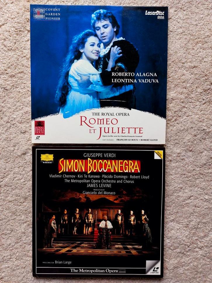 2 Opera Laserdiscs: Simon Boccanegra & Romeo et Juliette, Cd's en Dvd's, Cd's | Klassiek, Gebruikt, Opera of Operette, Romantiek