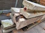 GRATIS 4 beton palen voor schtting i.g.st., Tuin en Terras, Ophalen, Gebruikt, 180 tot 250 cm, Palen