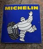 Mooi vintage emaillen bord Michelin bibendum banden reclame, Ophalen of Verzenden, Gebruikt, Reclamebord