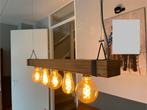Trendy Houten Hanglamp - Sjiek & Exclusief, Huis en Inrichting, Lampen | Hanglampen, Ophalen, Zo goed als nieuw, Hout, Minder dan 50 cm