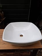Mooie witte vierkante opzet wasbak 42x42x13,5cm, Ophalen, Minder dan 50 cm, Zo goed als nieuw, Minder dan 100 cm