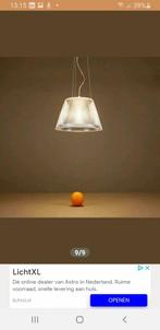 FLOS hanglamp Romeo MOON S1, Huis en Inrichting, Lampen | Hanglampen, Ophalen of Verzenden, Zo goed als nieuw, Glas, Minder dan 50 cm