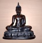 Boedha zittend uit Thailand, polystone groot, Huis en Inrichting, Woonaccessoires | Boeddhabeelden, Ophalen of Verzenden, Zo goed als nieuw