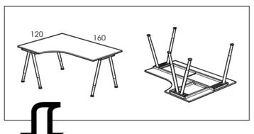 TE KOOP robuust bureau - Ikea Galant - afbeelding 6