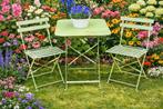 Franse ijzeren tuinset! In Frans groen., Ophalen, Gebruikt, Overige materialen, 2 zitplaatsen