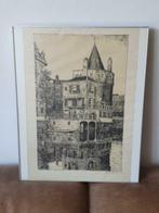 Litho Schreierstoren Amsterdam R. Lagrand, Antiek en Kunst, Ophalen